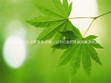 led灯泡怎么才能弄坏灯珠（LED灯泡灯珠损坏解决方案）